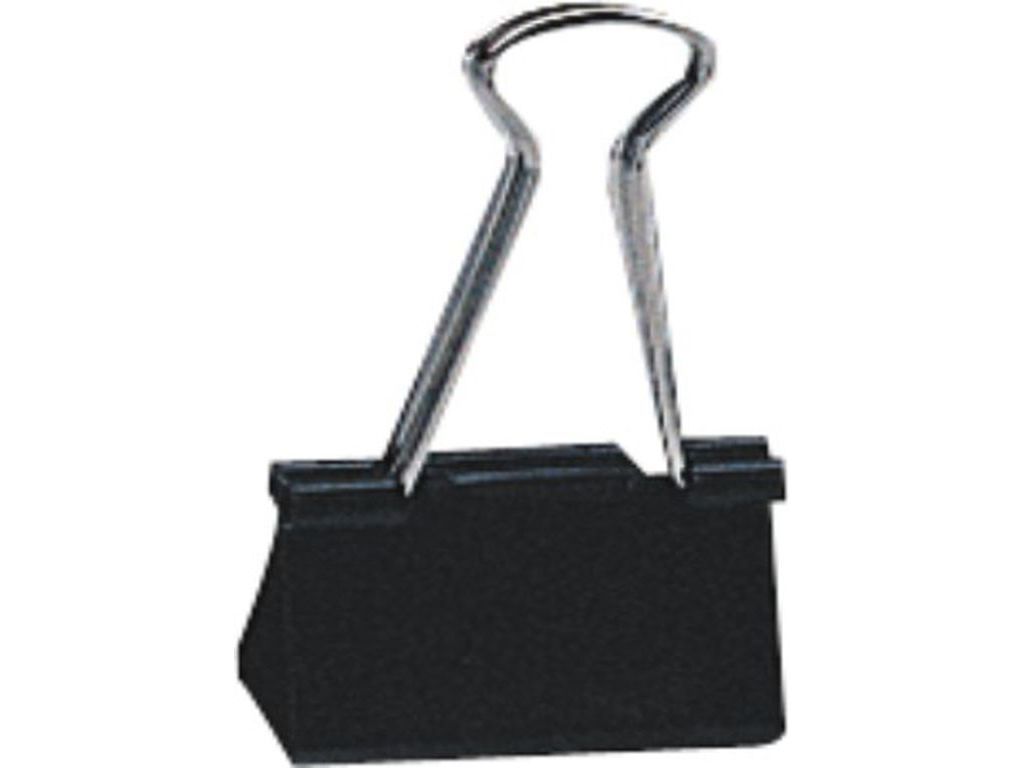 Затискач для паперу DELI 9543Е чорний 32мм картонне пакування